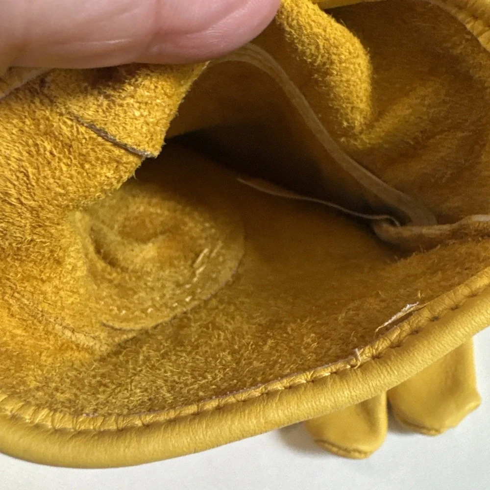 Cowhide Leather Wells Lamont Premium Leather Work Gloves M 100% Cowhide HVY Duty